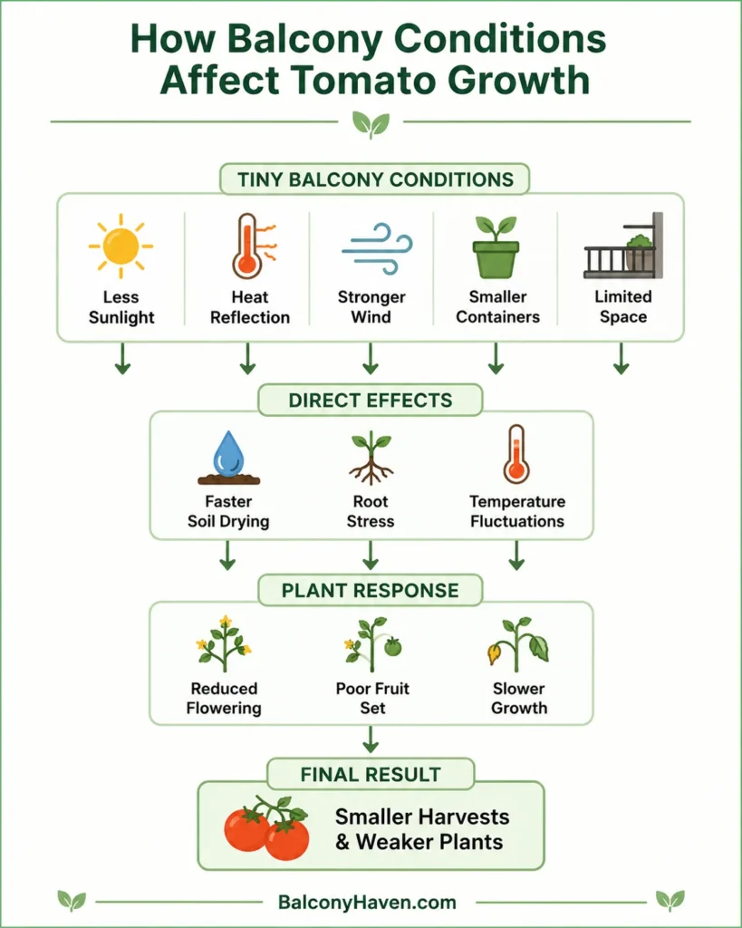 How balcony conditions affect tomato growth - Can You Grow Tomatoes on a Tiny Balcony
