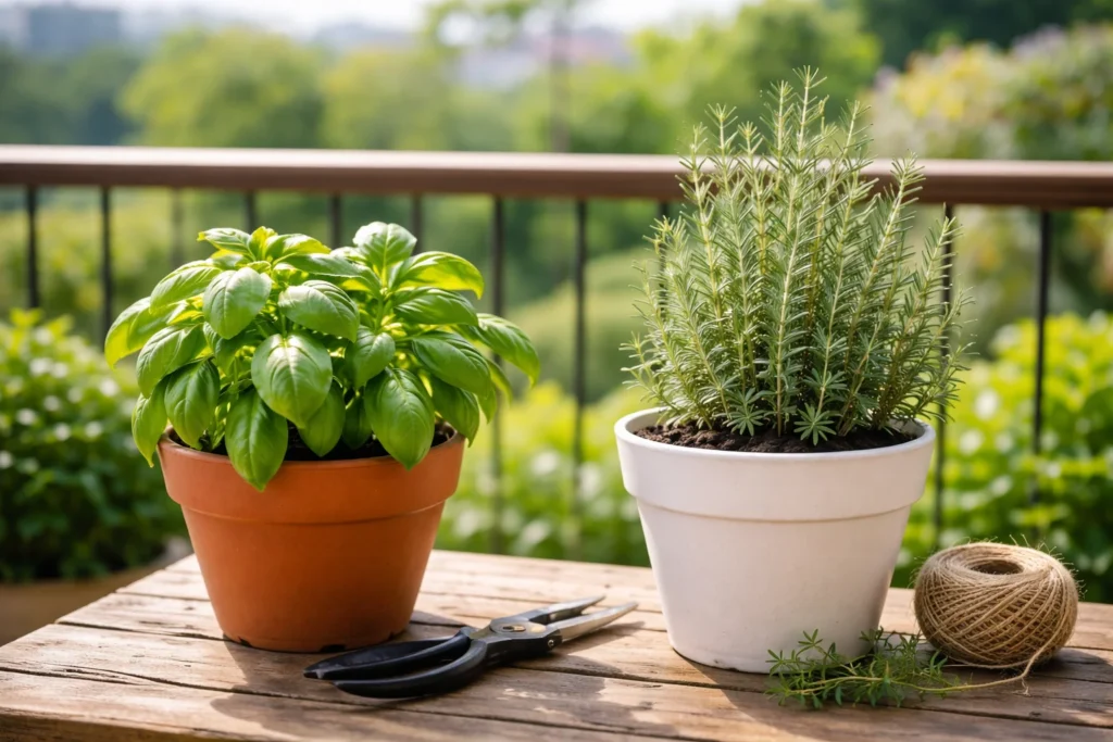 soil mix for balcony herb gardens