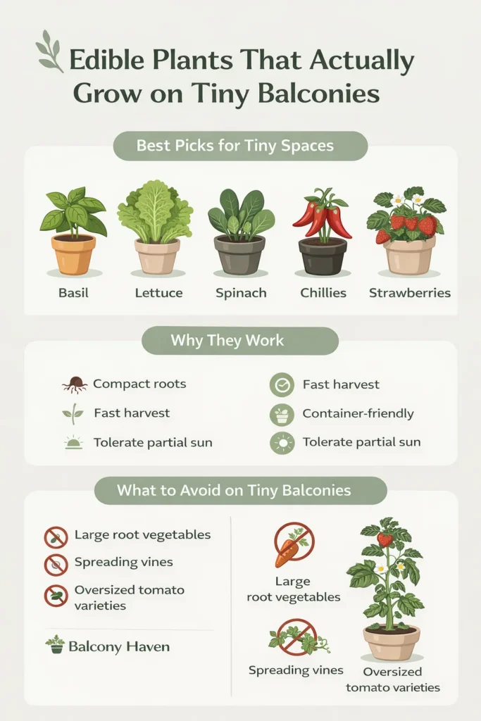 best edible plants for tiny balconies - info
