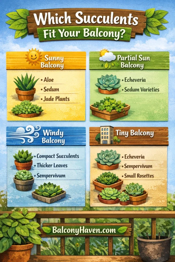 Choosing succulents for your balcony - What succulents can stay outside