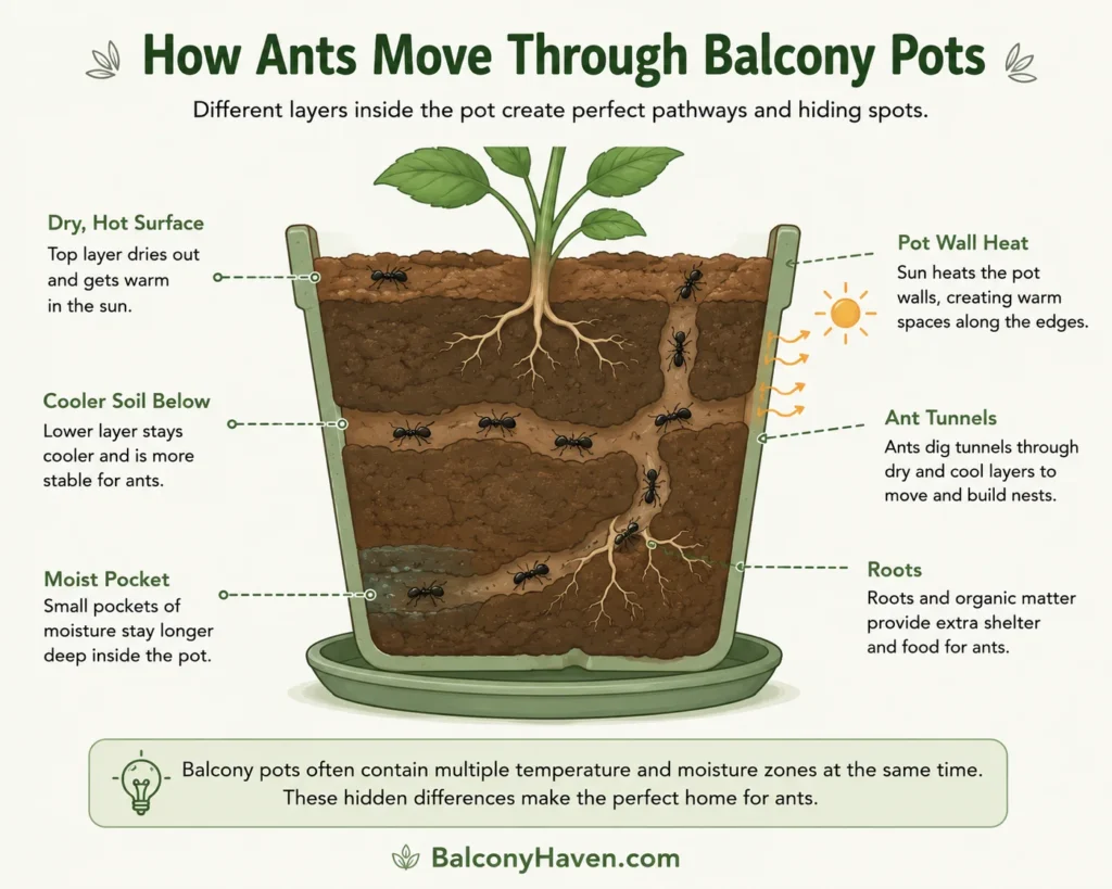 How ants navigate balcony pots - How to Stop Ants From Getting into Plant Pots