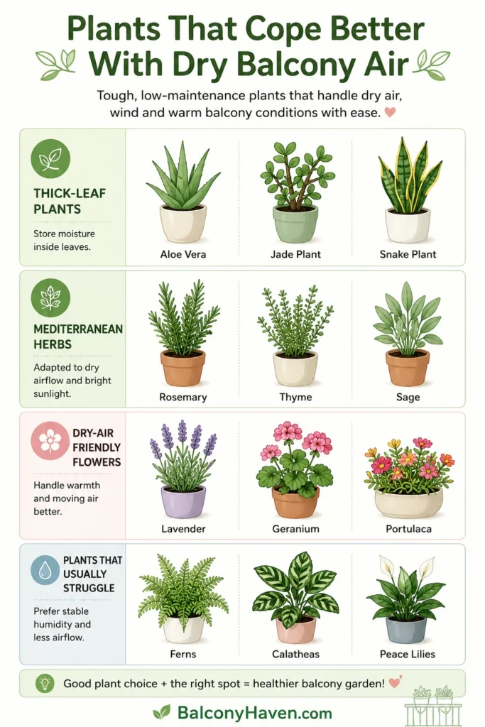 Plants for a dry balcony garden - Plants for Balconies With Dry Air Conditions