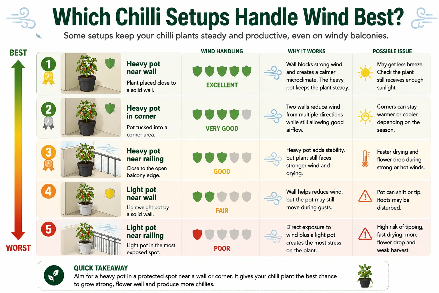 Which chilli setups handle wind best on balconies diagram
