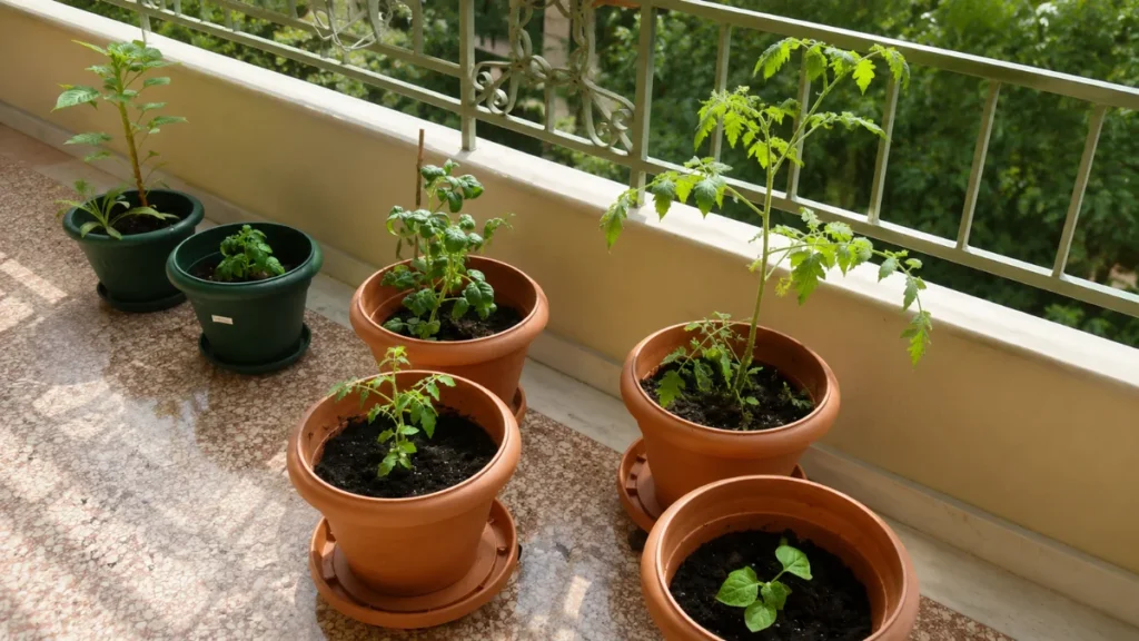 How to Choose Pots for Balcony Gardening
